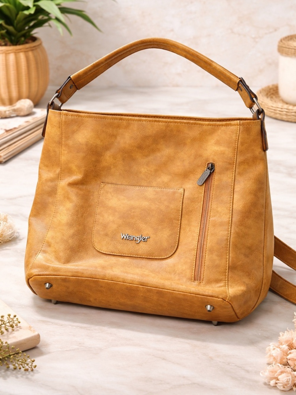 Wrangler Camel Brown Shoulder Bag